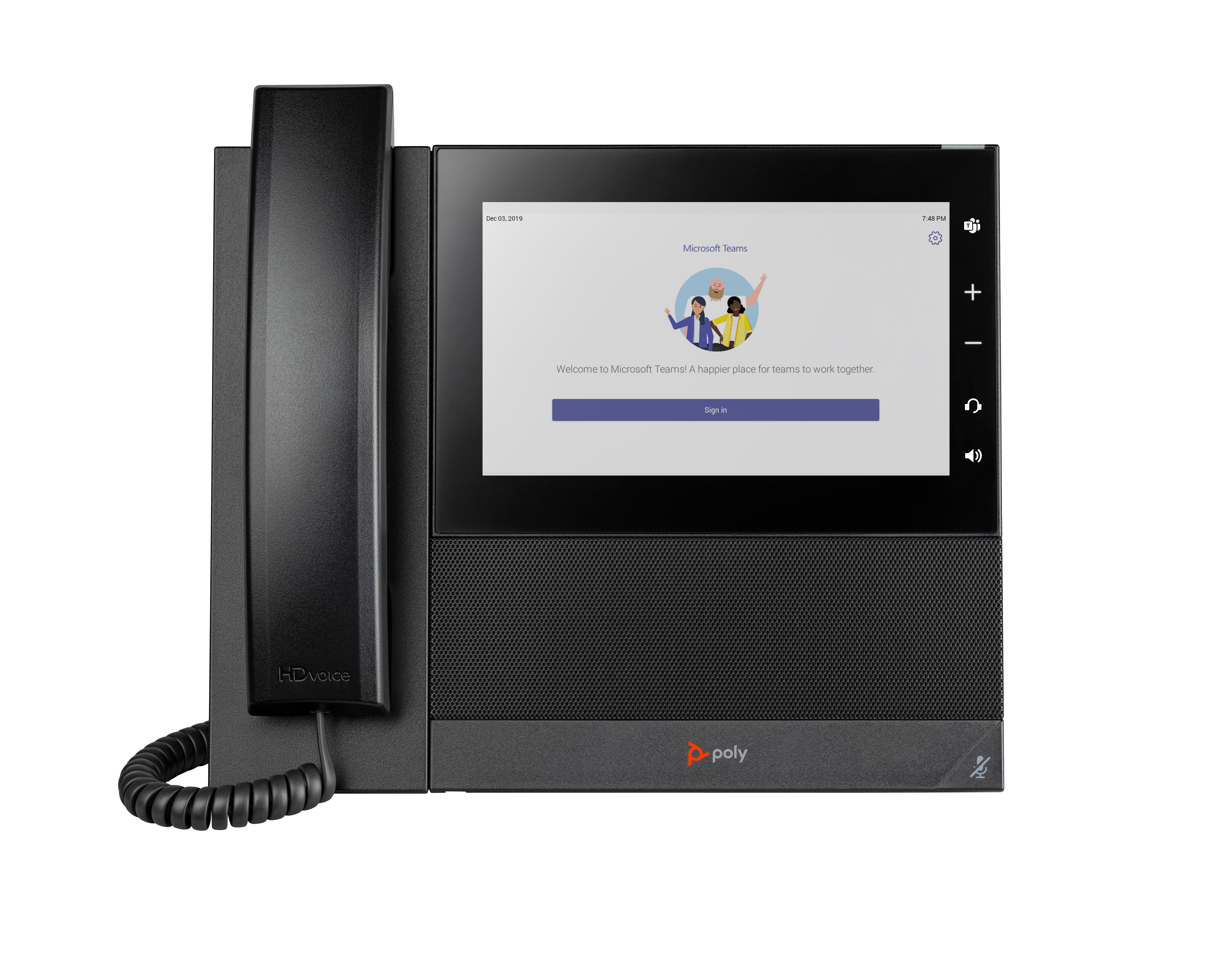 HP Poly Telefone Multimédia Empresarial Poly CCX 600 para Microsoft Teams com PoE