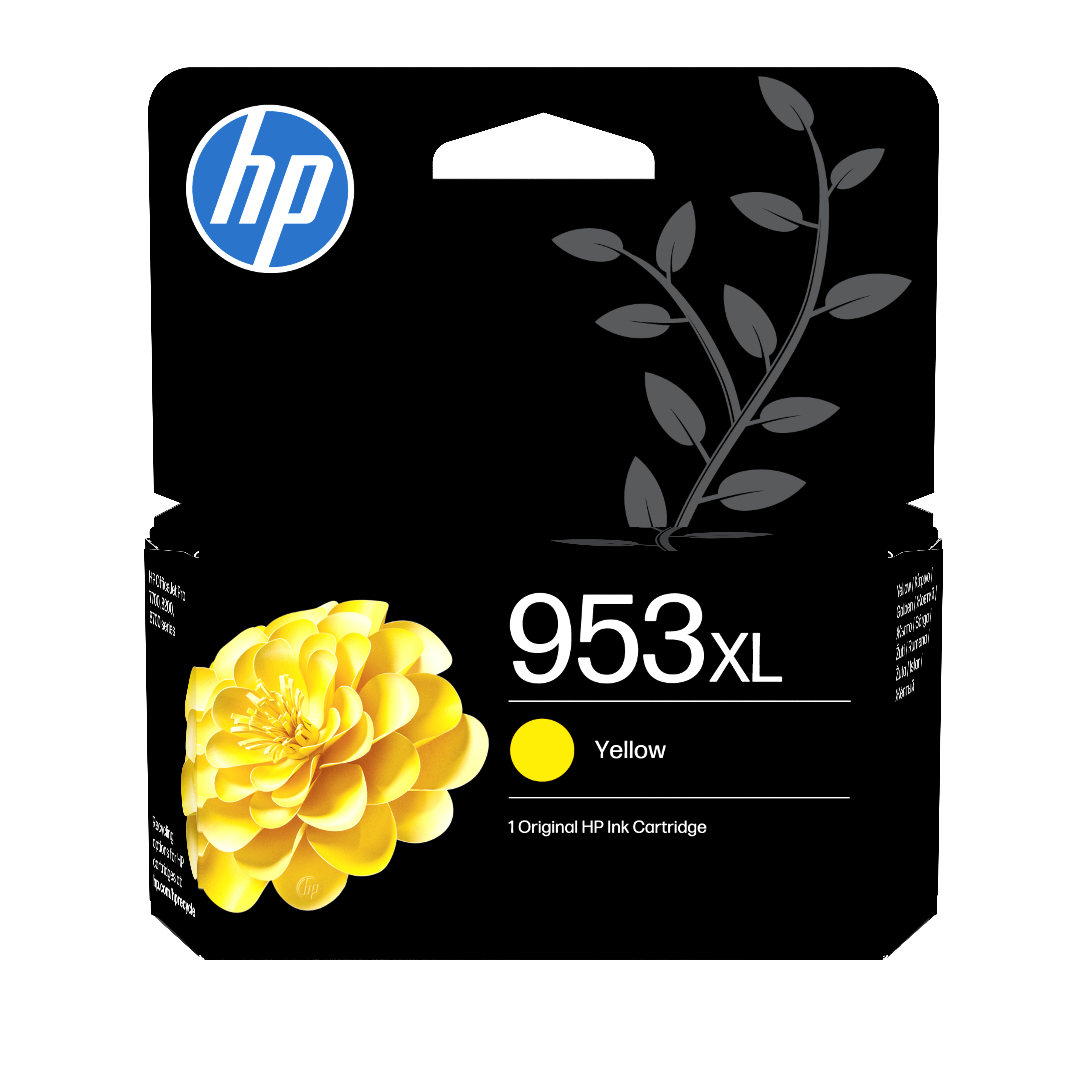 HP Tinteiro original 953XL Amarelo de elevado rendimento