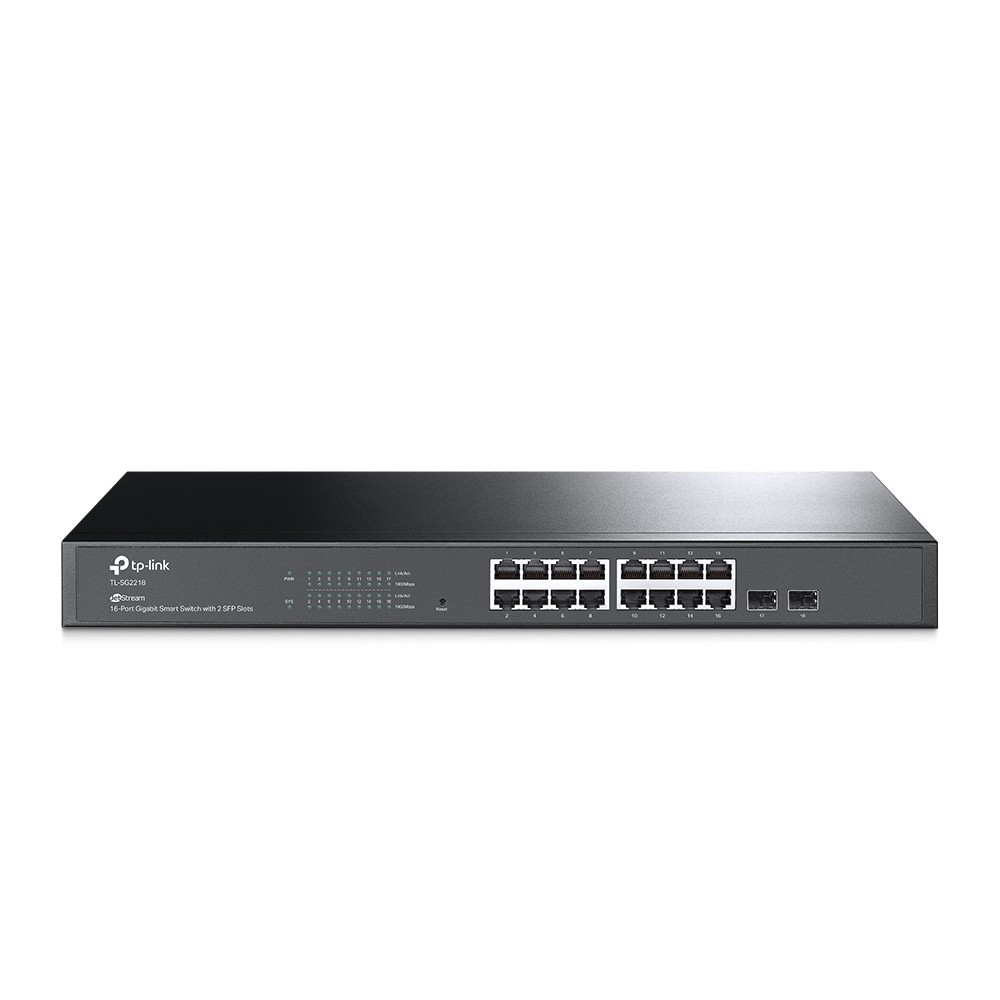 TP-LINK JETSTREAM 16PORT GIGABIT SMART SWITCH WITH 2 GIGABIT SFP SLOTS