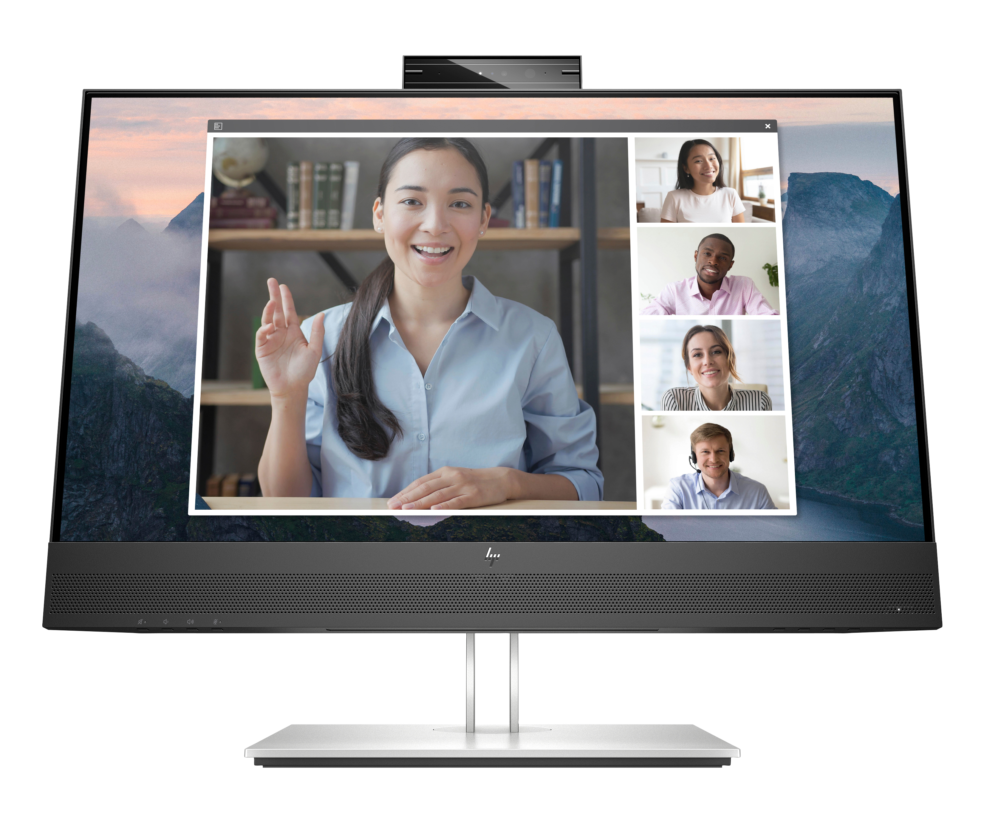 HP Monitor FHD E24mv G4 para videoconferência