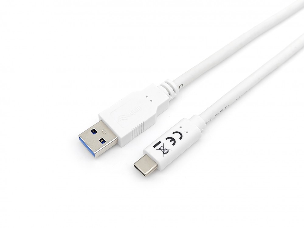 EQUIP CABO USB 3.2 GEN 1 C TO A CABLE M/M 5G TRANSFER 3ª 1.0MT WHITE