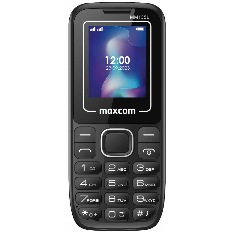 MAXCOM PHONE 2G DUAL SIM 1.77" BATERIA 600mAh BLACK/BLUE MM135 LITE
