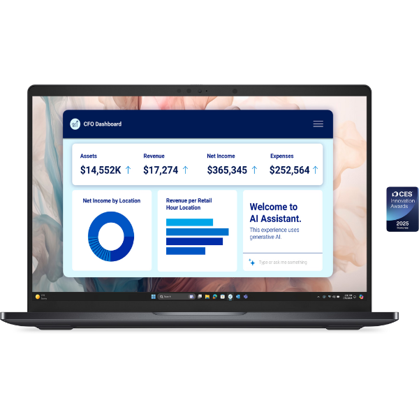 Dell Pro 14 Premium PA14250 Ultra 7 266V vPro 16GB 1TB Intel Arc 14" QHD+ Touch W11Pro Copilot+ PC com 5G — miniatura 9