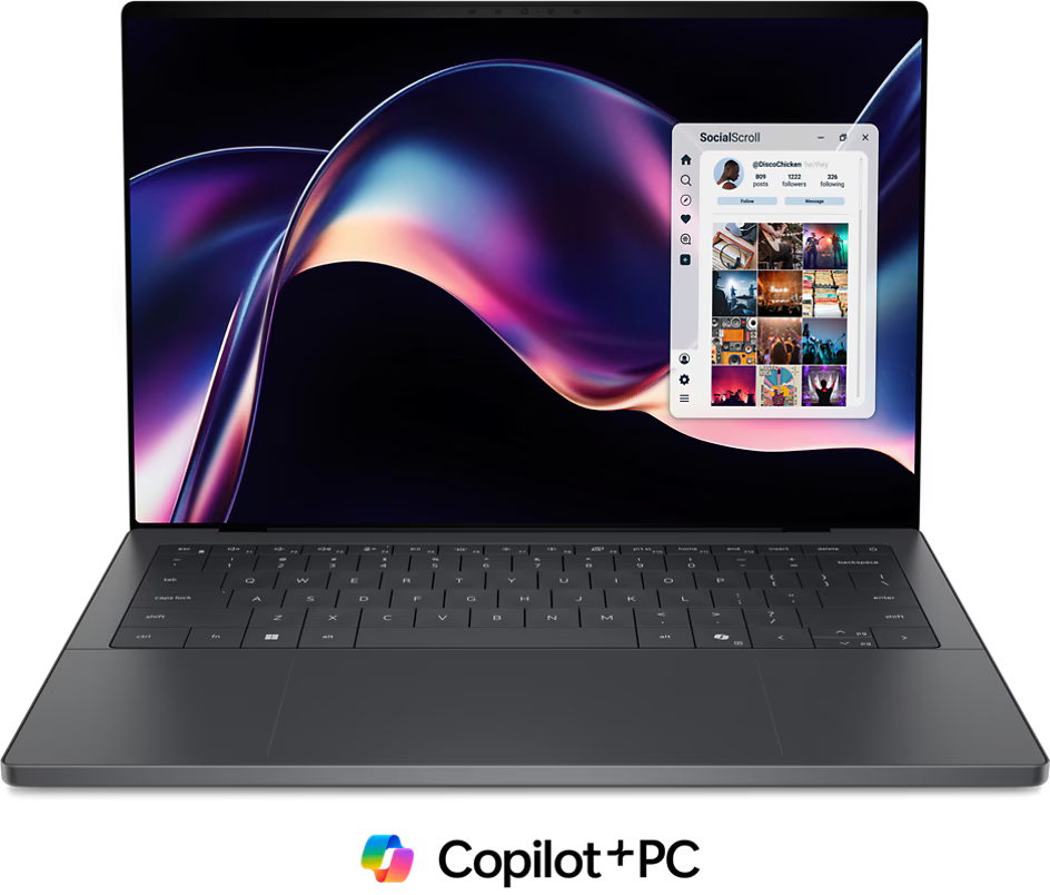 Novo Dell XPS 16 9640 DA16260 Ultra X7 Processor 358H 64GB 1TB 2K 16" W11Pro Copilot+ PC
